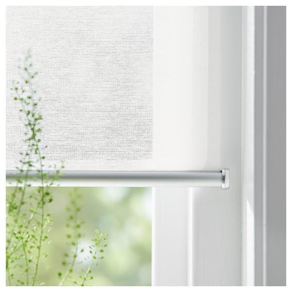 SKOGSKLÖVER roller blind, white, 120x195 cm