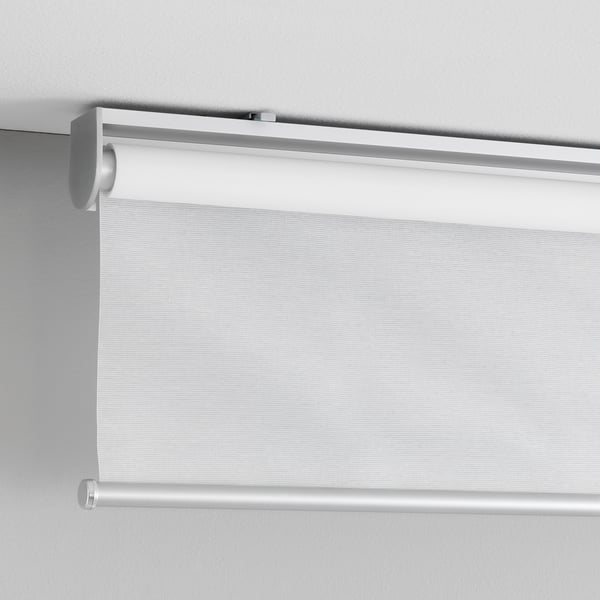 SKOGSKLÖVER roller blind, white, 140x195 cm