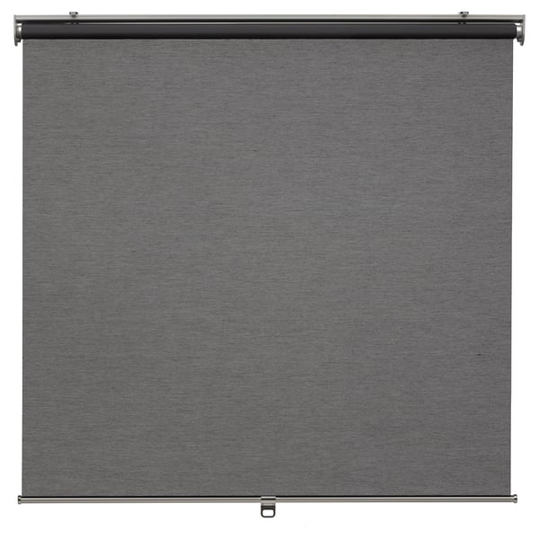 SKOGSKLÖVER roller blind, grey, 140x195 cm