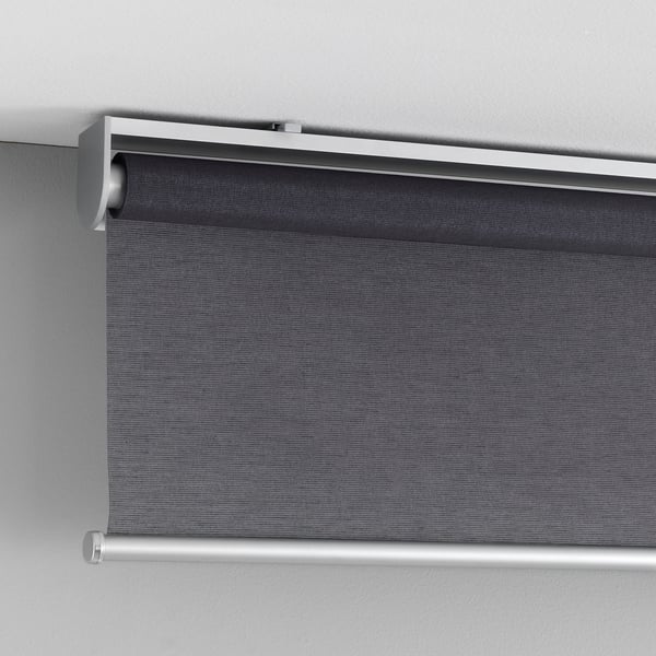 SKOGSKLÖVER roller blind, grey, 100x195 cm
