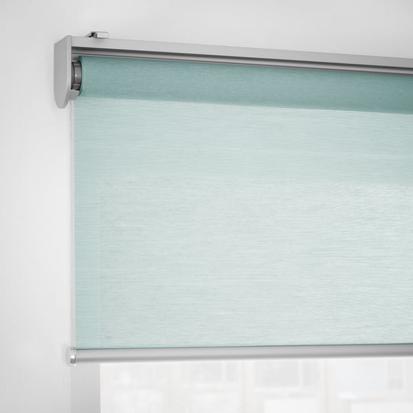 SKOGSKLÖVER roller blind, green, 140x195 cm