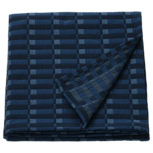 SKOGSKOVALL bedspread, blue, 160x250 cm