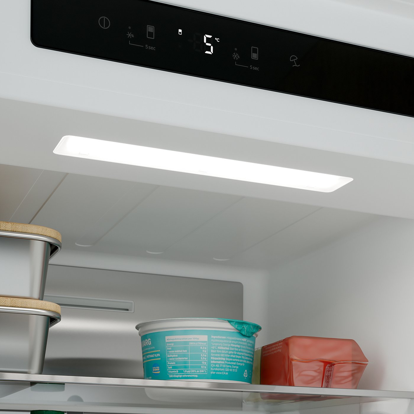 SKOGSNÄS fridge/freezer, IKEA 700 integrated, 213/87 l