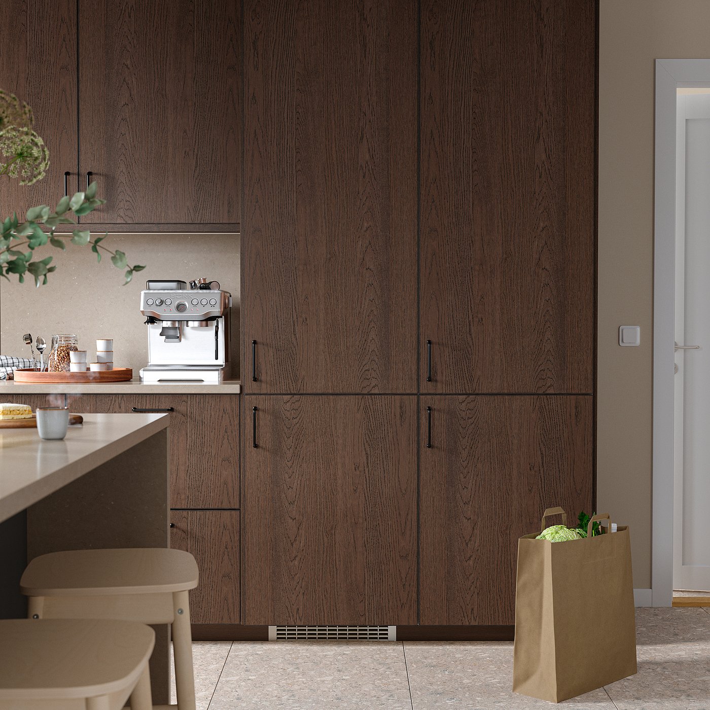 SKOGSNÄS fridge/freezer, IKEA 700 integrated, 213/87 l