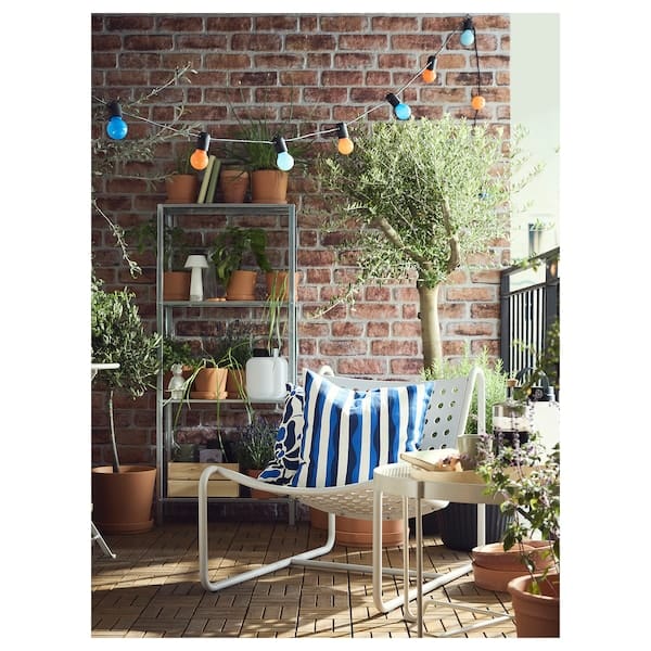 Ikea SKOGSÖN - Armchair, light gray outdoor