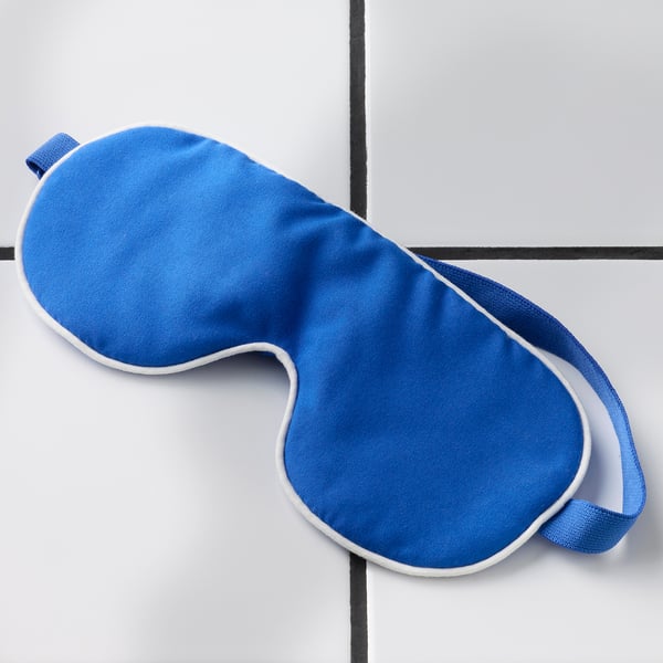 SKOGSSALLAT eye mask, blue, 20x9 cm