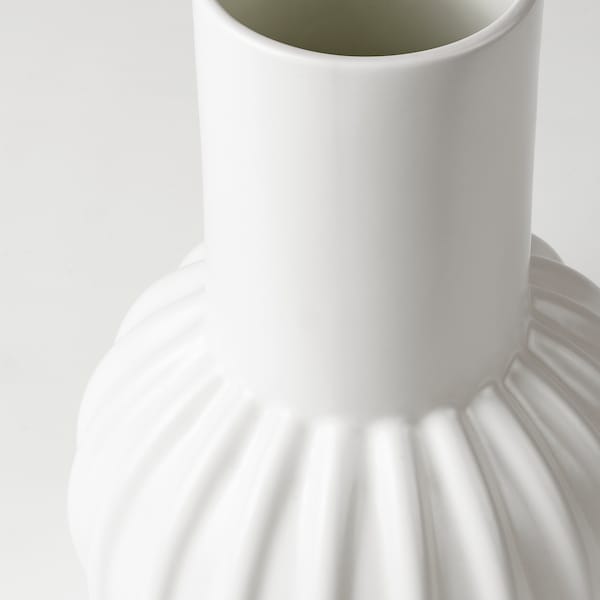 Ikea SKOGSTUNDRA - Vase, white, 27 cm