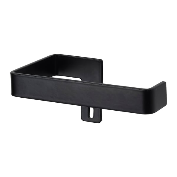SKOGSVIKEN toilet roll holder, black, 13x6x8 cm