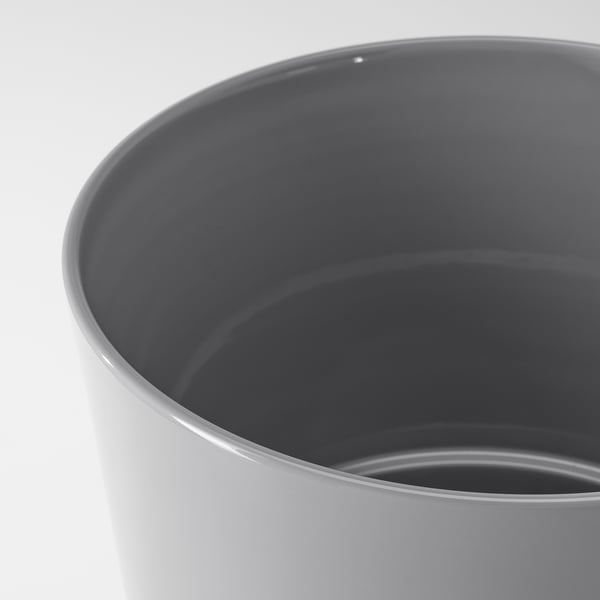 SKOGSVINBÄR plant pot, in/outdoor grey, 24 cm