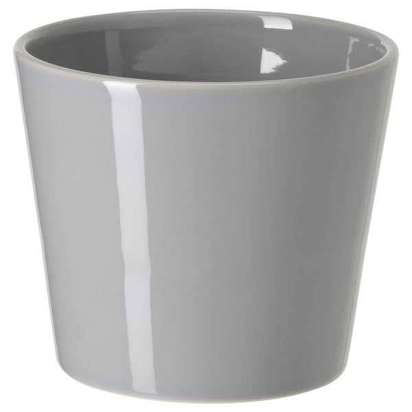 SKOGSVINBÄR - SKOGSVINBÄR Plant pot, in/outdoor grey, 9 cm