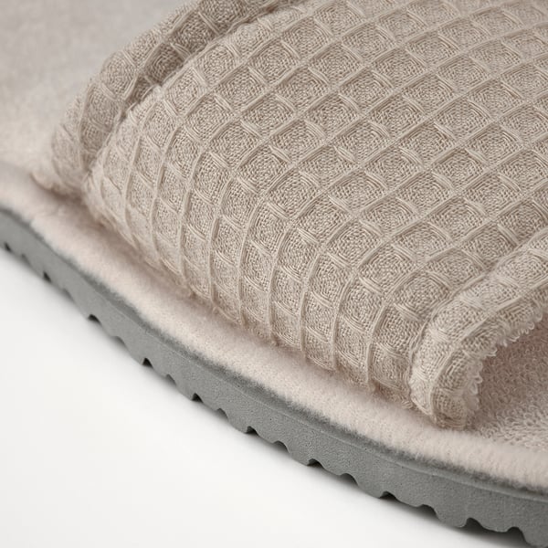 SKOVELSJÖN slippers, beige, S/M