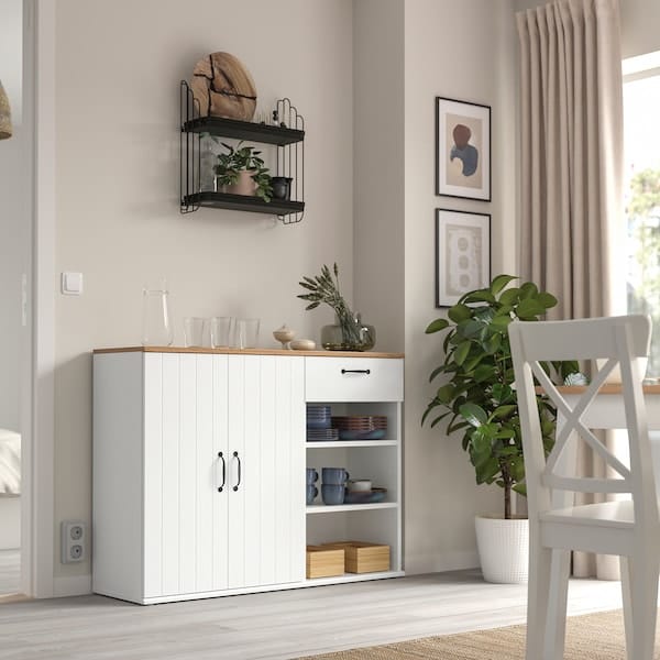 Ikea SKRUVBY - Sideboard, white, 120x38x90 cm