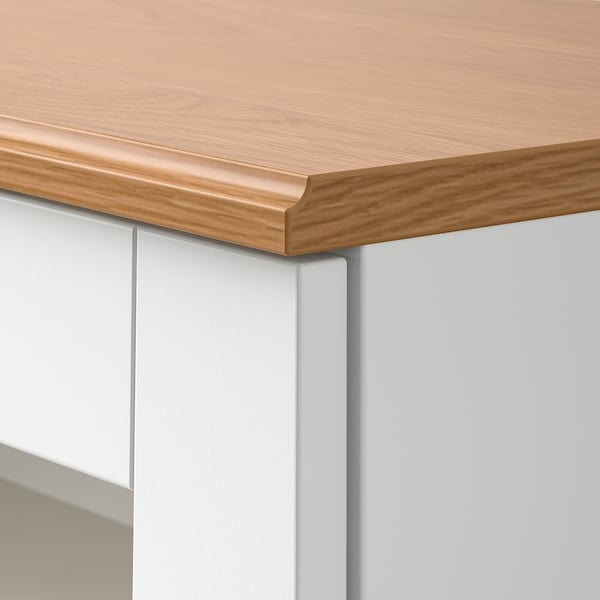 Ikea SKRUVBY - Storage combination w glass doors, white, 190x90 cm