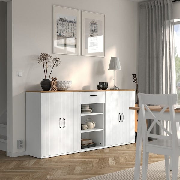Ikea SKRUVBY - Storage combination, white, 190x90 cm