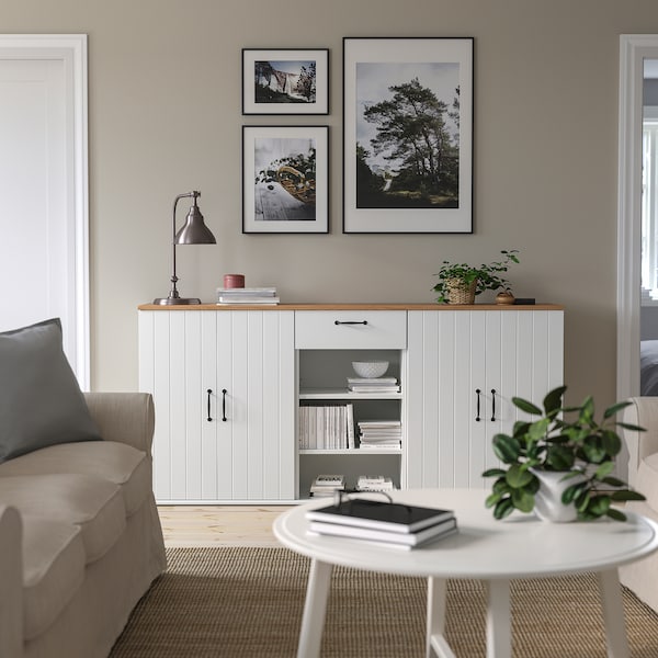 SKRUVBY - Storage combination, white, 190x90 cm