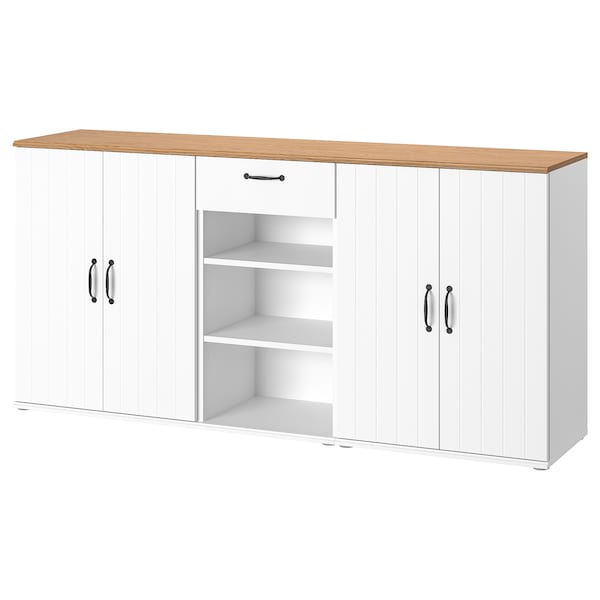 SKRUVBY - Storage combination, white, 190x90 cm