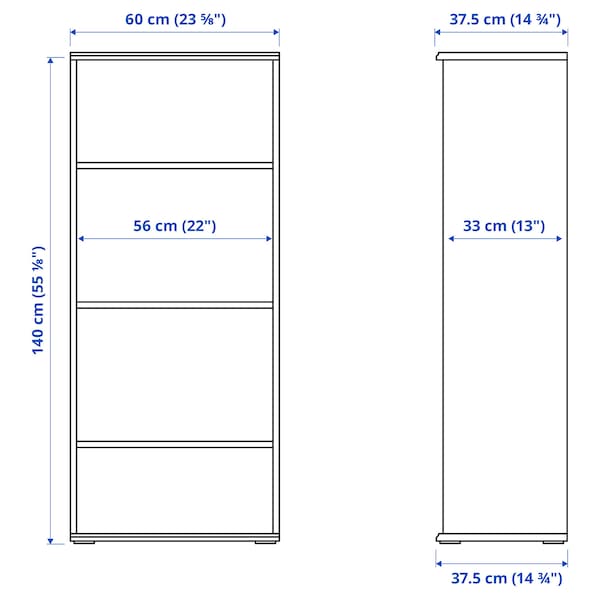 SKRUVBY - Storage combination, black-blue, 180x140 cm