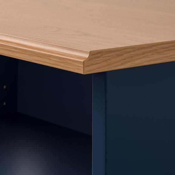 Ikea SKRUVBY - Storage combination, black-blue, 180x140 cm
