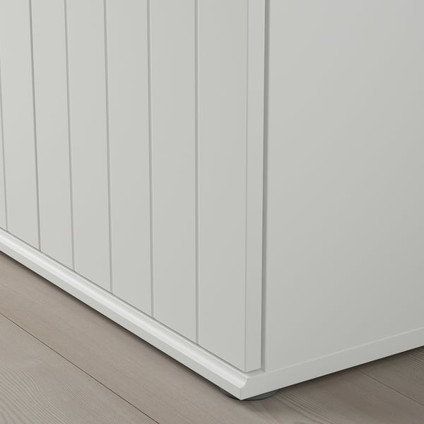 SKRUVBY - SKRUVBY TV storage combination, white, 226x38x90 cm