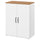 SKRUVBY - SKRUVBY Cabinet with doors, white, 70x90 cm