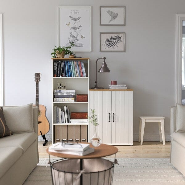 Ikea SKRUVBY - Cabinet with doors, white, 70x90 cm