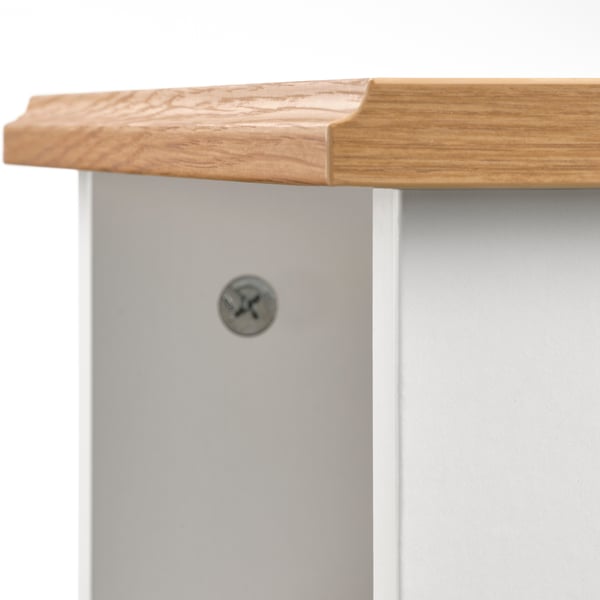 SKRUVBY side table, white, 40x32 cm