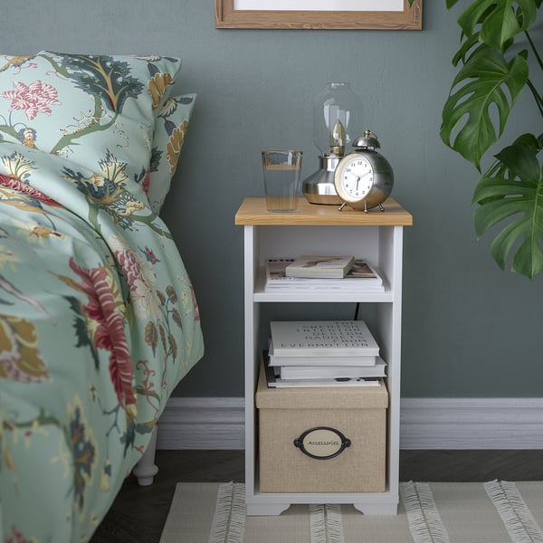 SKRUVBY side table, white, 40x32 cm