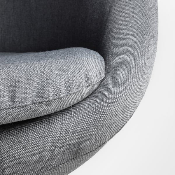 SKRUVSTA swivel chair, Vissle grey, 69 cm