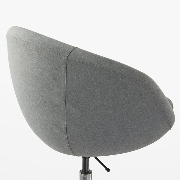 SKRUVSTA swivel chair, Vissle grey, 69 cm
