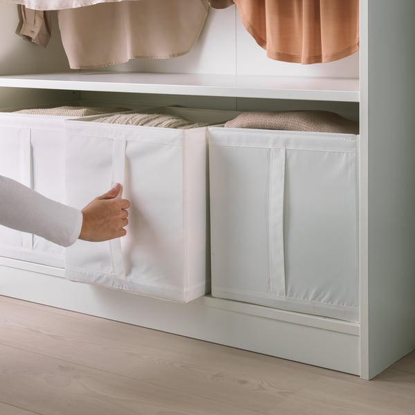 SKUBB box, white, 31x34x33 cm, 3 pack
