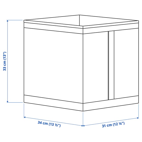 SKUBB box, white, 31x34x33 cm, 3 pack