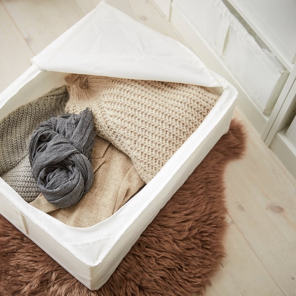 SKUBB storage case, white, 43x53x19 cm