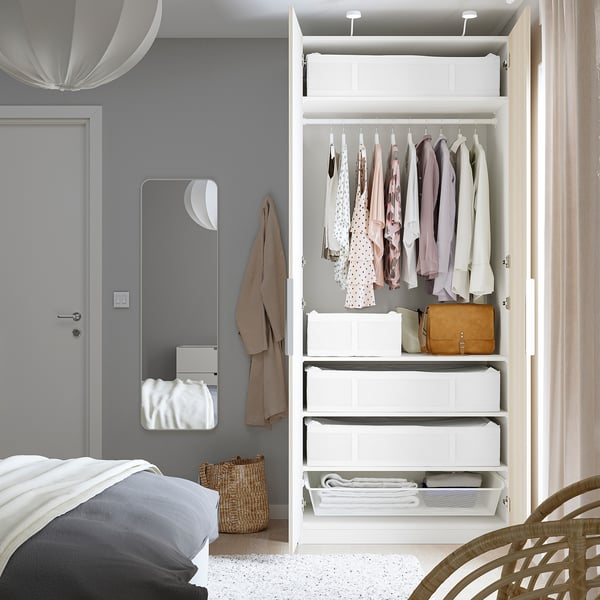 SKUBB storage case, white, 90x53x19 cm