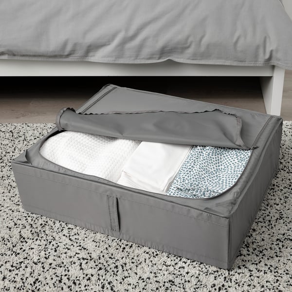 SKUBB storage case, dark grey, 65x53x19 cm
