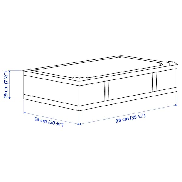 SKUBB - Storage case, dark grey, 90x53x19 cm