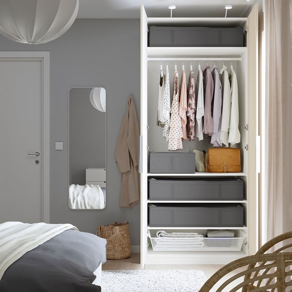 SKUBB storage case, dark grey, 90x53x19 cm