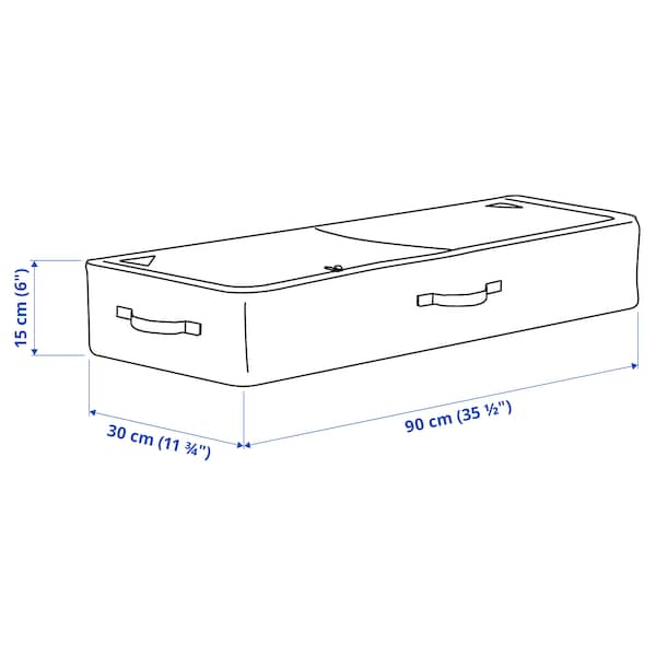 SKUBB - Storage case for wrapping paper, dark grey, 90x30x15 cm