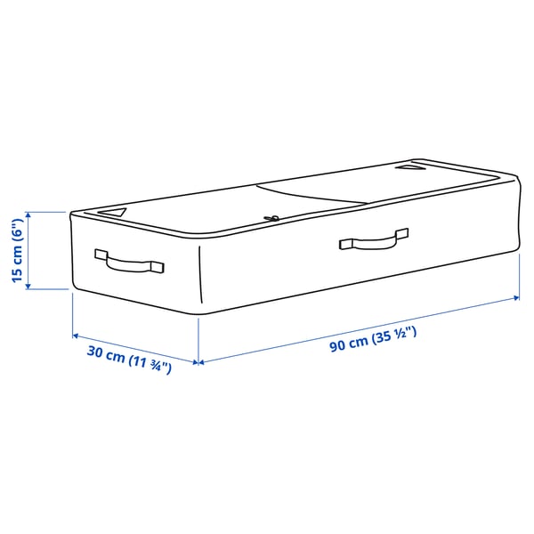 SKUBB storage case for wrapping paper, dark grey, 90x30x15 cm