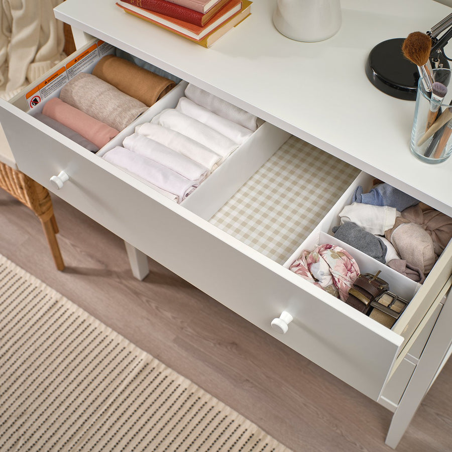 SKUBB box, set of 3, white, 20x38x12 cm
