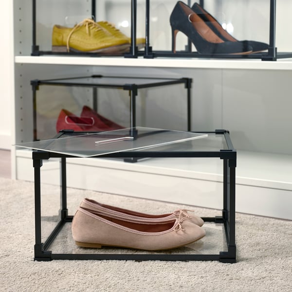 SKUFFEN - SKUFFEN Shoe box, transparent, 36x29x21 cm
