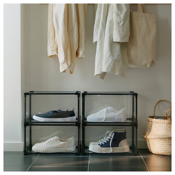 SKUFFEN - SKUFFEN Shoe box, transparent, 36x29x21 cm