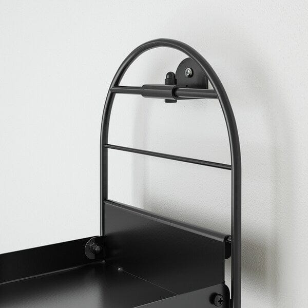 Ikea SKUGGRÖNA - Wall mounted plant stand, black, 54 cm