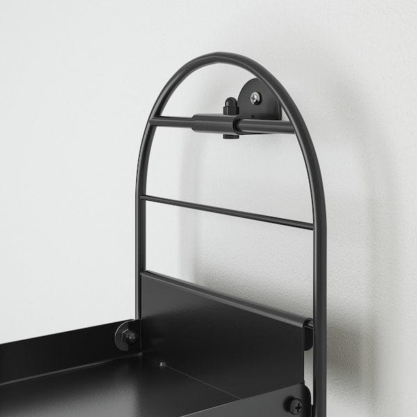 Ikea SKUGGRÖNA - Wall mounted plant stand, black, 78 cm