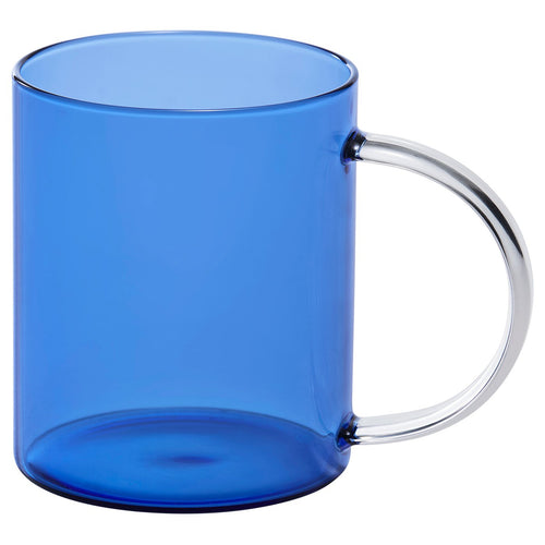 SKUGGSTUBB mug, light blue/glass, 41 cl
