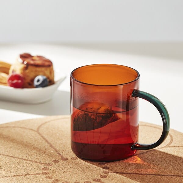 Ikea SKUGGSTUBB - Cup, various colours brown/green,41 cl