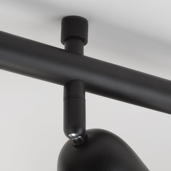 SKURUP ceiling track, 3-spots, black, 96 cm