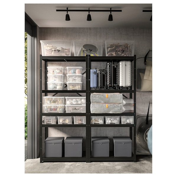 SKURUP ceiling track, 3-spots, black, 8 cm