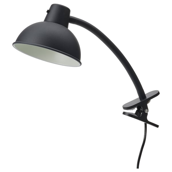 SKURUP clamp spotlight, black, 15.6 cm