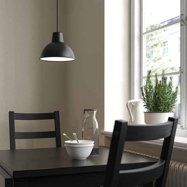 SKURUP pendant lamp, black, 19 cm