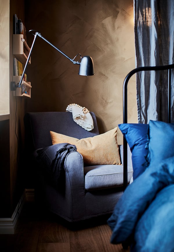SKURUP Work/wall lamp - black ,